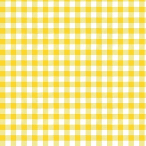Yellow And White Check - Small (Summer Collection)