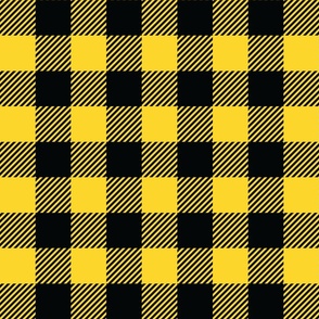 Yellow And Black Check - Large (Summer Collection)