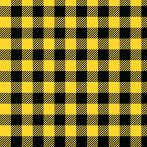 Yellow And Black Check - Medium (Summer Collection)