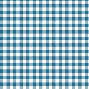 Dark Blue And White Check - Small (Summer Collection)