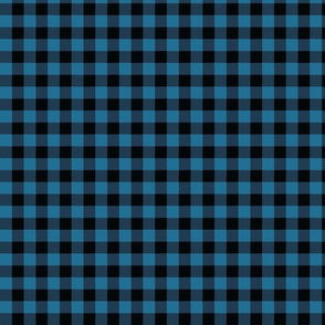 Dark Blue And Black Check - Small (Summer Collection)