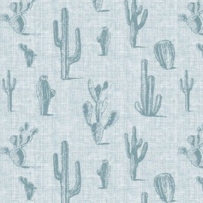 Cacti - pale blue