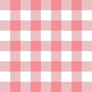 Light Pink Check - Large (Watermelon Collection)