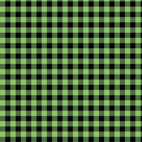 Light Green and Black Check - Small (Watermelon Collection)