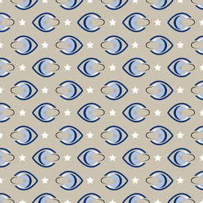 Contact lens Eyes White Stars 