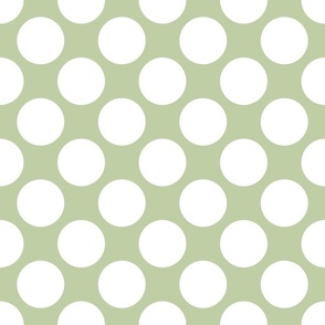 Normal scale • Green polka dots
