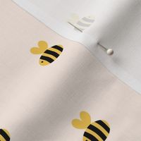 The minimalist bees cute bumble bee love spring summer design kids ivory yellow black