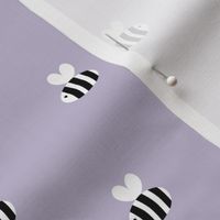 The minimalist bees cute bumble bee love spring summer design kids lilac purple lavender