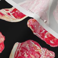 Meat fabric black