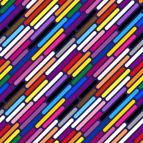 Universal Pride Stripes - diagonal
