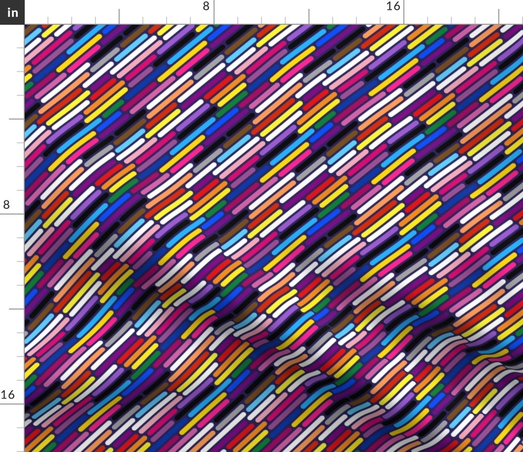 Universal Pride Stripes - diagonal