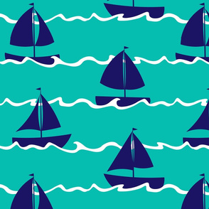 Setting Sail - Teal