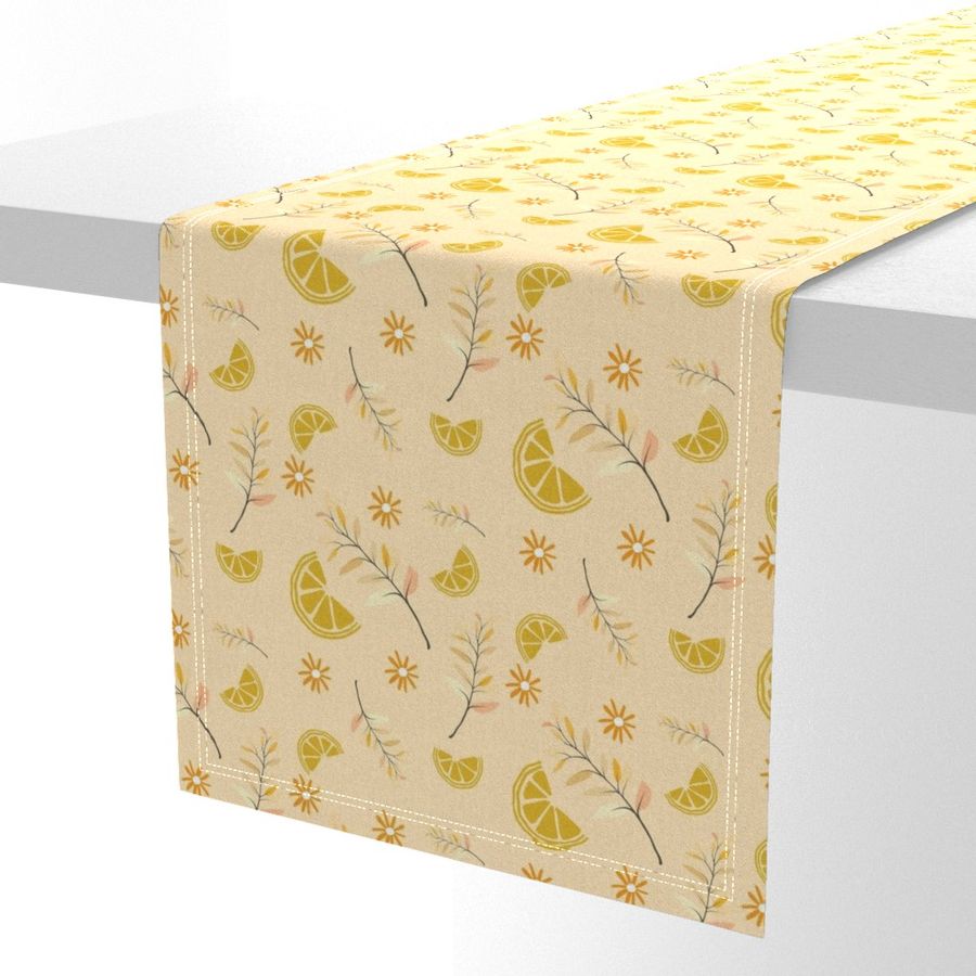 Lemon Yellow kitchen curtains