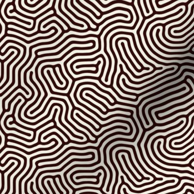 Black maze pattern