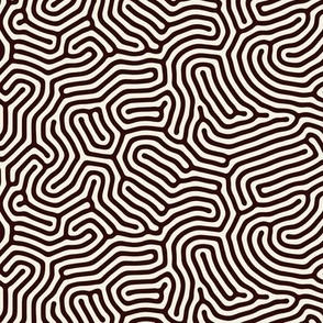 Black maze pattern