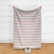 Muted distorted rainbow stroke lgbtq stripes colorful pride flag colors pastel on white