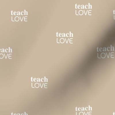 teach 'm love - black lives matter positive vibes saying beige sand 