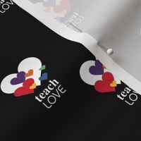 Love is love - lgbtg pride colors hearts inclusive positive vibes quote design black