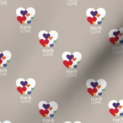 Love is love - lgbtg pride colors hearts inclusive positive vibes quote design gray