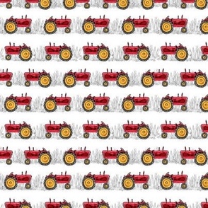 Red Vintage Tractor, Small, approx 1 inch ©Luanne Marten