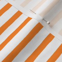  Small Horizontal Painted Stripes White Orange