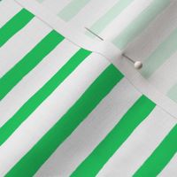  Small Horizontal Painted Stripes White Green