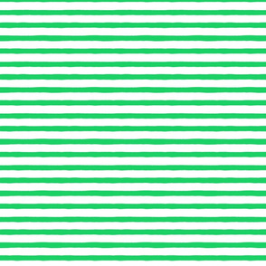  Small Horizontal Painted Stripes White Green