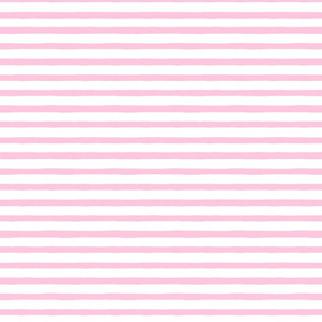  Small Horizontal Painted Stripes White Light Pink