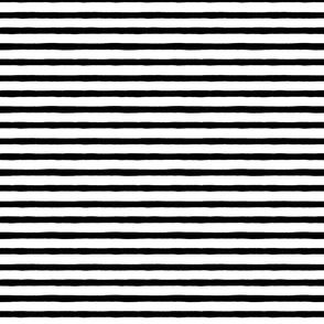  Small Horizontal Painted Stripes White Black