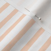  Small Horizontal Painted Stripes White Apricot