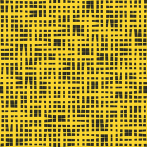 black and yellow uneven plaid by rysunki_malunki