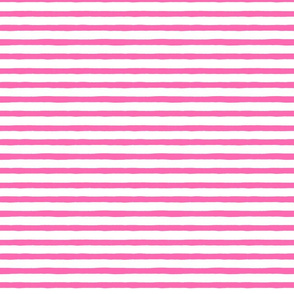  Small Horizontal Painted Stripes White Pink