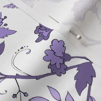 Hummingbird Chintz // purple