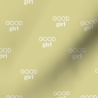 Good girl - sweet minimalist dogs and cats design for pet lovers text saying lime green white