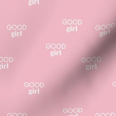 Good girl - sweet minimalist dogs and cats design for pet lovers text saying soft pink  girls