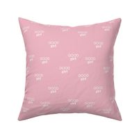 Good girl - sweet minimalist dogs and cats design for pet lovers text saying soft pink  girls