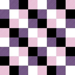 Pink and purple check squares