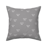 Good boy - sweet minimalist dogs and cats design for pet lovers positive vibes text boys gray