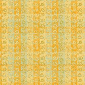 yellow plaid with dotted swirls by rysunki_malunki