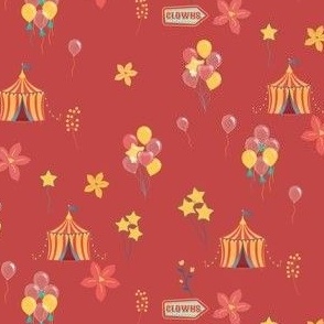 I’ll bring the circus party balloons on red
