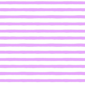 Medium Horizontal Painted Stripes White Purple