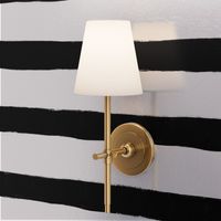 Medium Horizontal Painted Stripes White Black