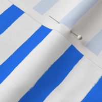 Medium Horizontal Painted Stripes Blue