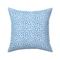 3.5" leopard print white and cerulean