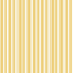 Stripes mustard yellow white