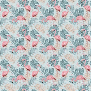 Rose Flamingo - mint - small