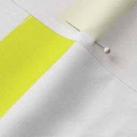 Large Horizontal Painted Stripes White Light Yellow