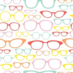 Glasses - Bright Sherbet on White