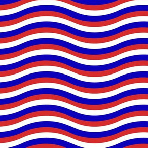 Red White and Blue Waves