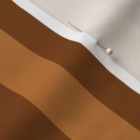 Large Sepia Awning Stripe Pattern Vertical in Copper